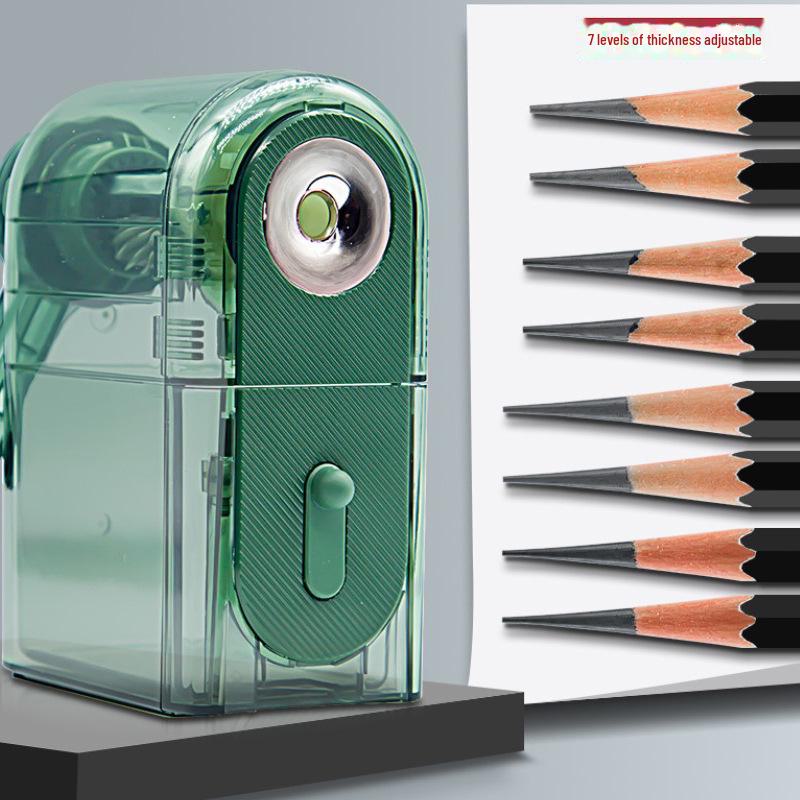 Dual-Hole Hand-Crank Pencil Sharpener for Students and Teachers