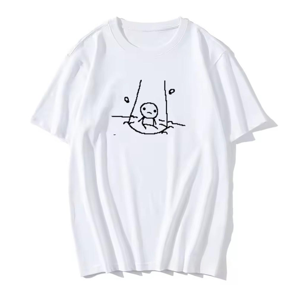T-shirt The Binding Of Isaac Cotone Alta Qualità Adolescenti Donne Streetwear Gotico Traspirante Anni 2000 Gotico Universitario