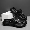 Summer men's slip-flops toe-wrapped platform teen sandals men's breathable non-slip lightweight beach shoes