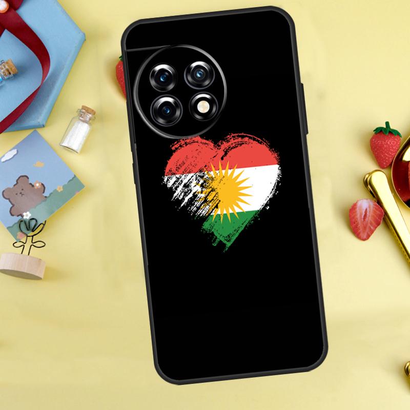 Kurdistan Flag Case For OnePlus 15 13 13R 13T 12 12R 11 10 9 10R 10T 8T Nord 5 CE 4 2 3 Lite N20 N30 Cover