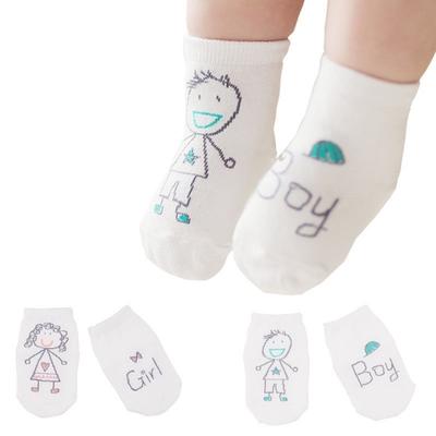 1 Pair Baby Girl Boy Cute Hand Printed Socks Kids Child Soft Meias Infantil Newborn Socks