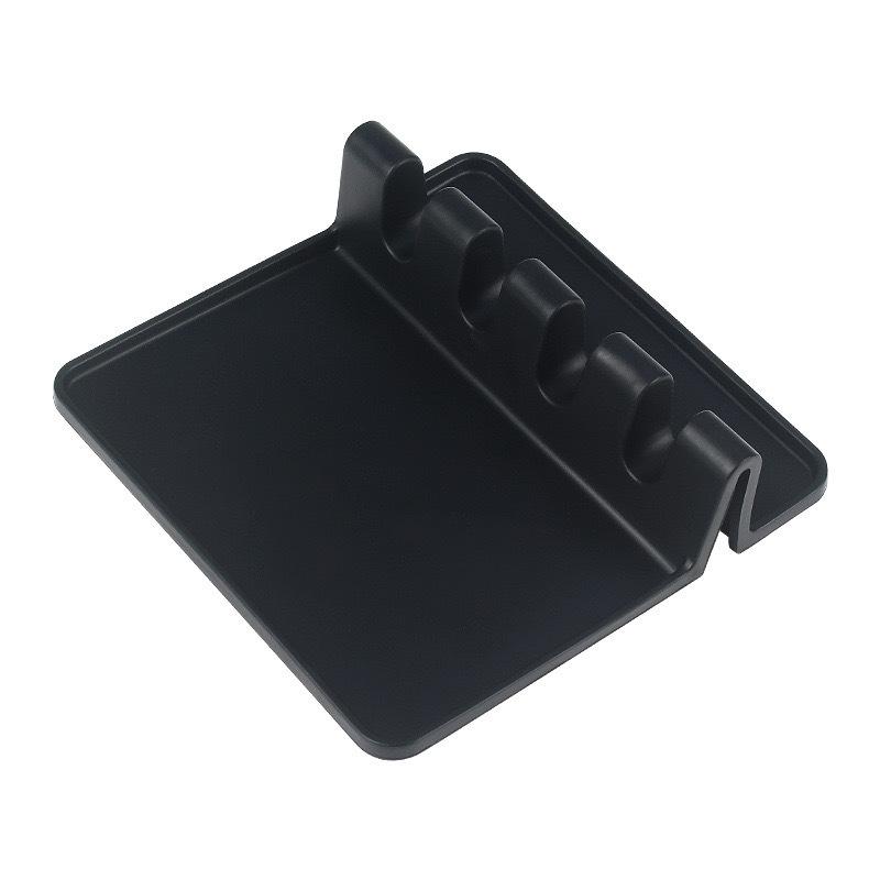 For Multiple Utensils Heat Resistant Spoon Rest Spoon Top Kitchen Utensil Holder Ladles Tongs Kitchen Silicone with Drip Pad