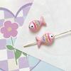 10pcs Colorful Fish Shape Spacer Loose Beads Jewelry Making Material  Necklace Earrings