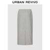 UR Women's Fleece-Lined Elastic Waist Midi Skirt