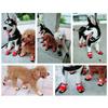 4pcs Lightweight Dogs Shoes with Reflective Striped Dogs Comfortable Dogs Daily Walking Booties Lightweight Cats Shoes