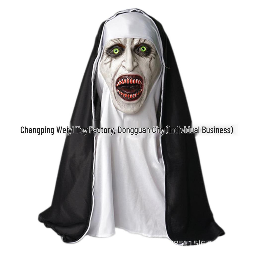 Halloween Nun Mask - Ghostly Headgear from The Conjuring 2