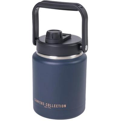 [Campers Collection Yamazen] Ice Jug, 2.1L, Camping, Outdoor, Vacuum Insulated, Cooling, with Handle, Ice Bucket, Ice Container, Navy SIJ-2.1L(NV)