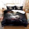 Cool Fate Series Saber Artoria Excalibur Knight HD Print Bedding Set Duvet Cover + 2 Pillowcases Polyester Anime Room Decor