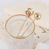 Girls Simple Round Ball Gold Color Hollow Hair Sticks Hair Accessories Hair Fork Metal Hairpins