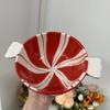 Christmas Candy Style Stacked Colored Ceramic Platter Desserts Snacks and Fruit Plates Christmas Gift Ceramic Bowl