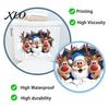 Holiday Home Decor Gifts Christmas Santa Claus And Elk Toilet Stickers, 3D Wall Breaking Decals, Creative Indoor Outdoor Ornaments Waterproof