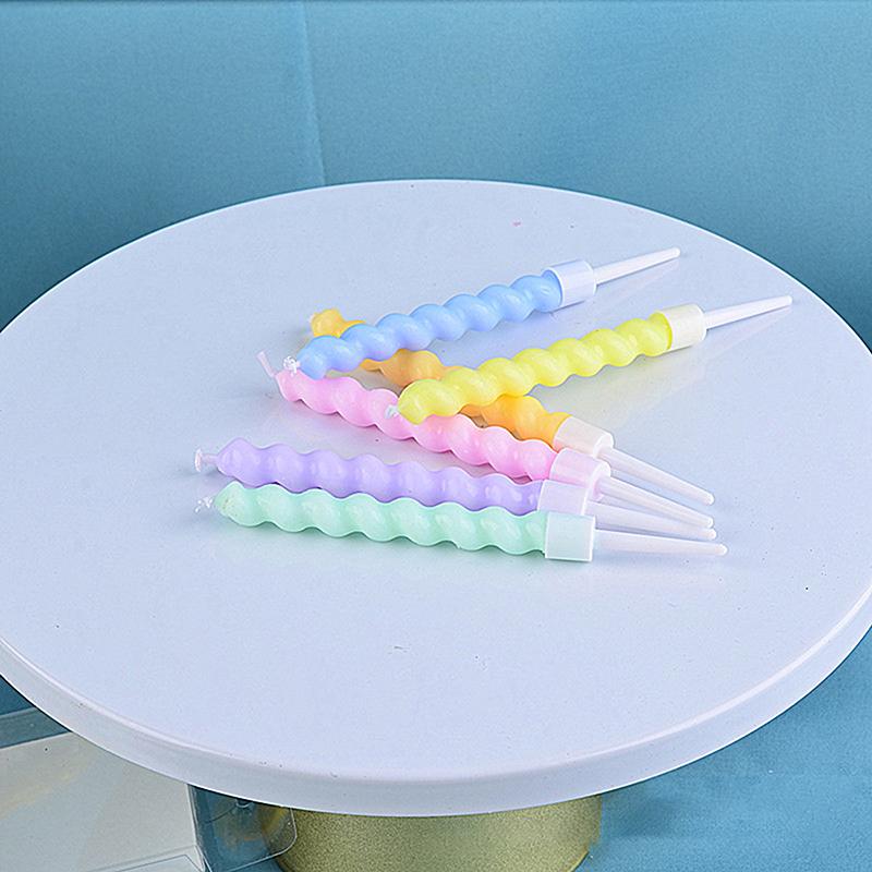 Romantic Heart Thread Candle Creative Party Cake Art Candle Cartoon Birthday Romantic Colorful Fresh Baking Decoration