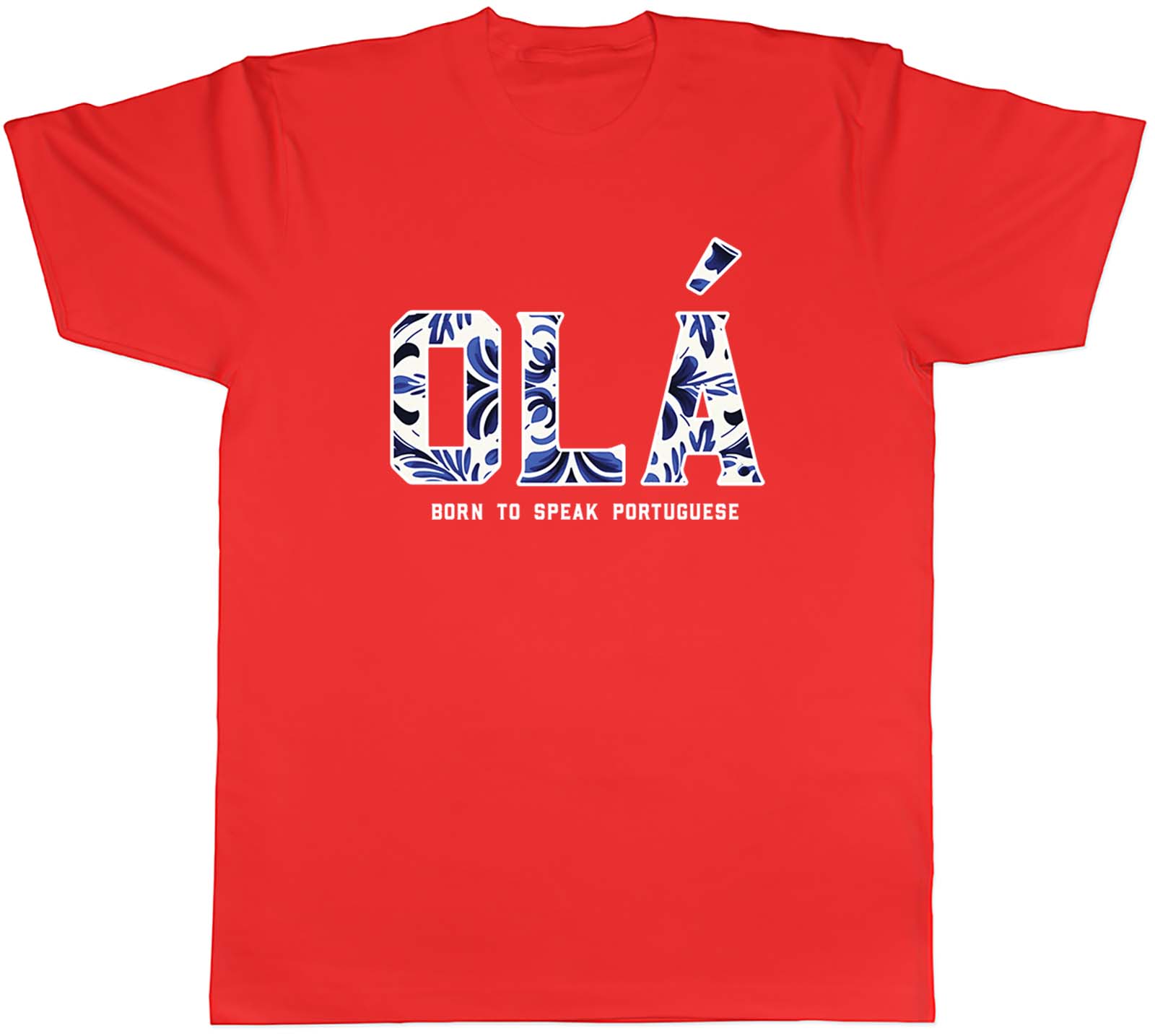 Ola Portugal Unisexs TShirt Born to Speak Portuguese Tee Gift S