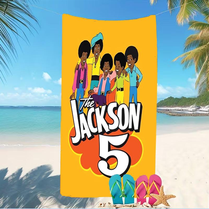 Beach Towel with The Jackson Pattern - soft,absorbent,machine washable Lightweight&Modern,swimming,Travel Essentials