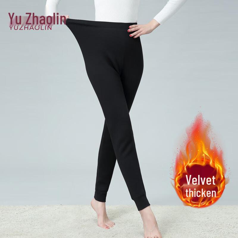 

YUZHAOLIN Женские термолеггинсы с плюшевой подкладкой для среднего и пожилого возраста 3XL