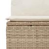 Vidaxl 9-Cz. Garden Furniture Set With Cushions, Beige, Poly Rattan