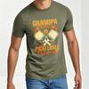 Rock Unisexs Tshirt Round Neck T Shirt Unisex Grandpa Is My Name Pickleball Is My Game Basic For Unisex Tees Relaxed Fit Tshirt