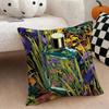 Luxury perfume illustration Cushion Cover Natural Linen Double Sided Print  Throw Pillow Case for Sofa Couch Home Decor