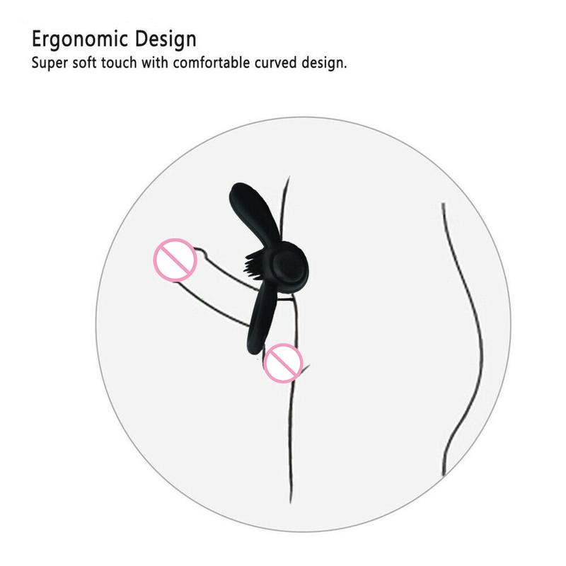 Rabbit Vibrators Delayed Ejaculation Penis Ring Vibrating Cock Ring Clit Stimulation Intimate Toys for Couples Sex Toys for Men