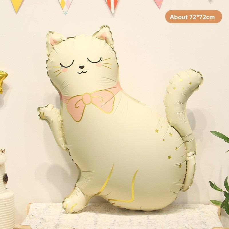 Matte Cartoon Cute Animal-shaped Balloon Baby's 100th Birthday Decoration and Photo Props