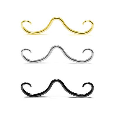 316L Stainless Steel Moustache Septum Nose Jewelry