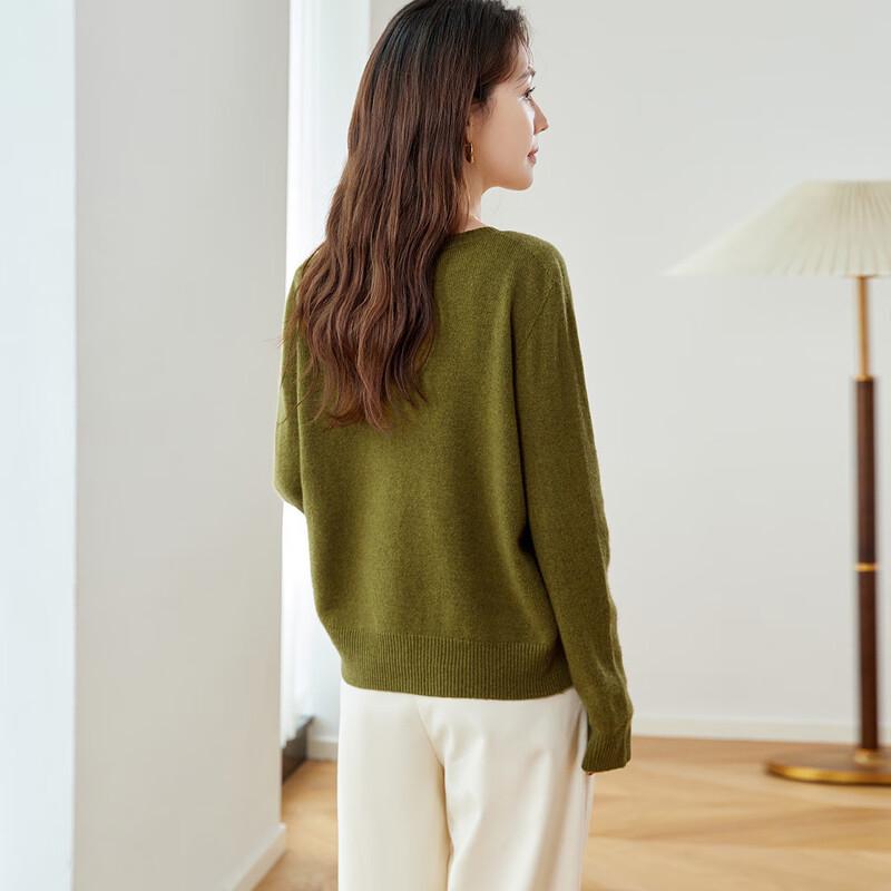 Srcr Women's 100% Merino Wool Thin Cardigan