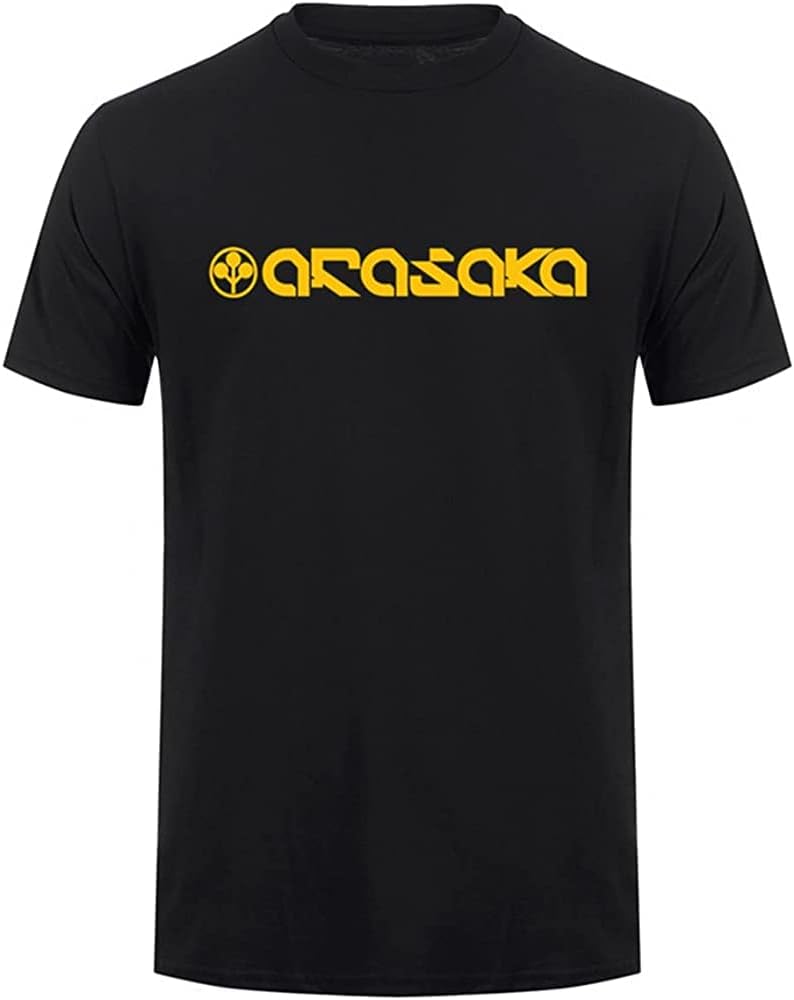 PULO Arasaka Corporation Fictional Company Sci Fi SciFi T Shirt Man Short Sleeve Cotton T-Shirts Tops Black Black L чёрный
