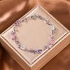 Pure Adjustable High Quality Sparkling Cubic Zirconia Tennis Bracelet Bridal Jewelry Set