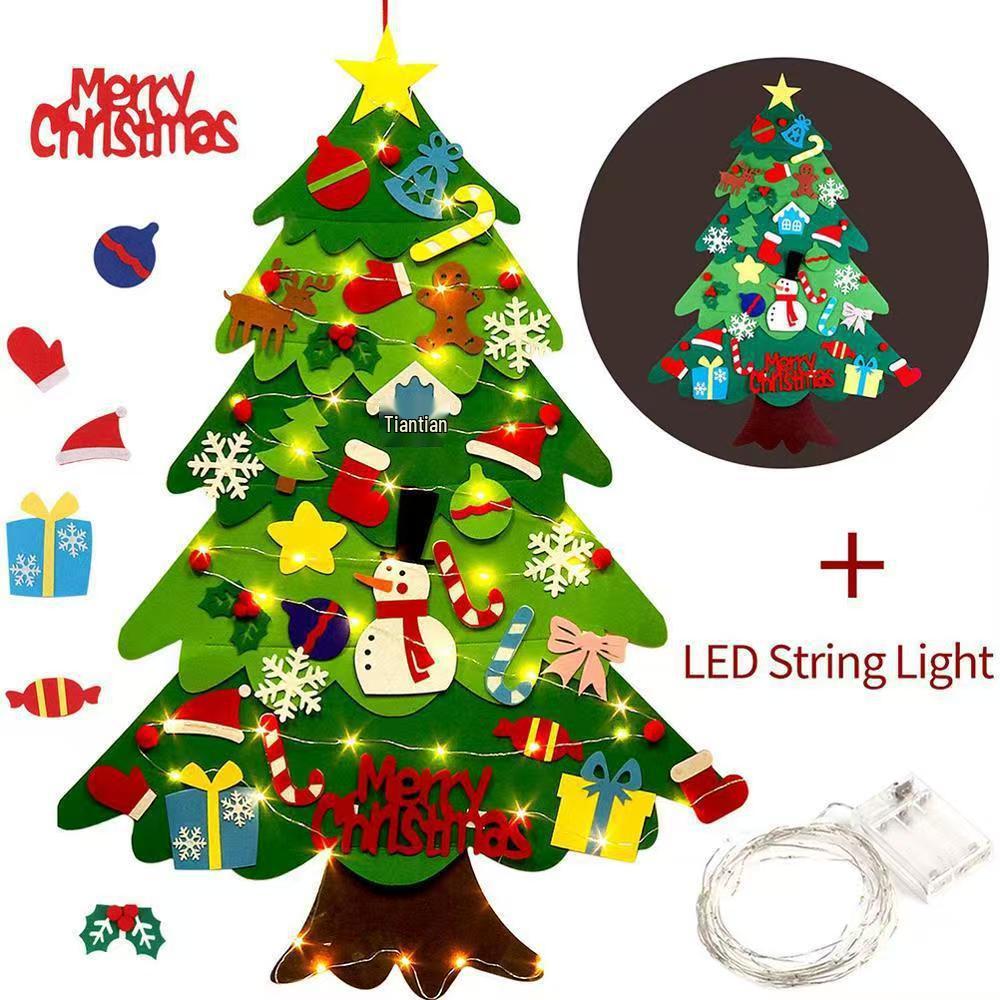 Handmade DIY Felt Christmas Tree Ornament for Kids