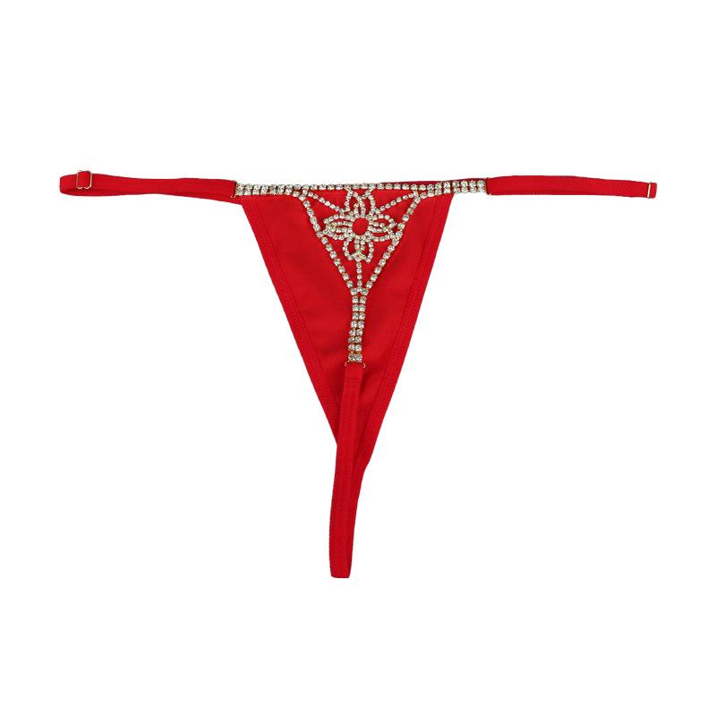 Europäische & Amerikanische Mode Strass Blume Körperkette mit Sexy String für Frauen