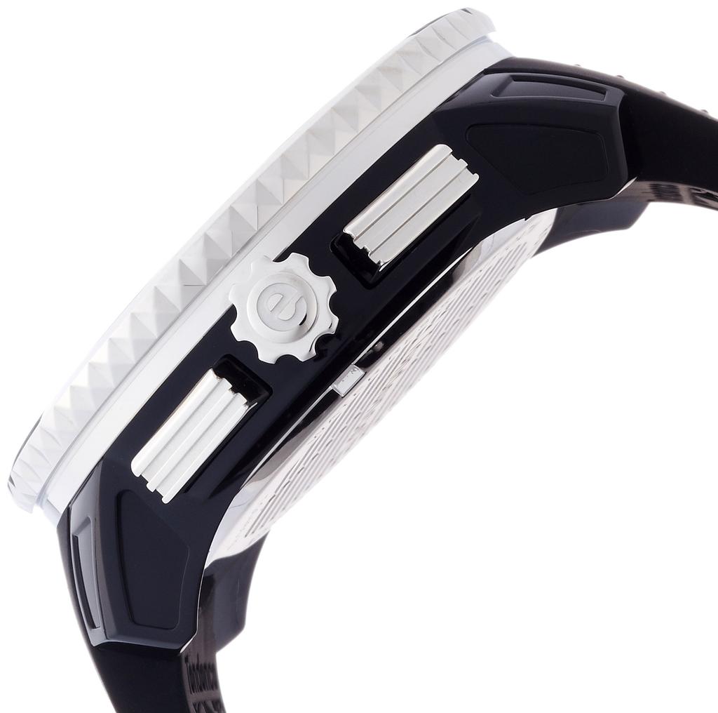 Tendence Gulliver Round Chronograph 51mm Black Stainless Mineral Quartz TG046013 Men's Watch, Dial, Steel, Glass, Movement, [Used]