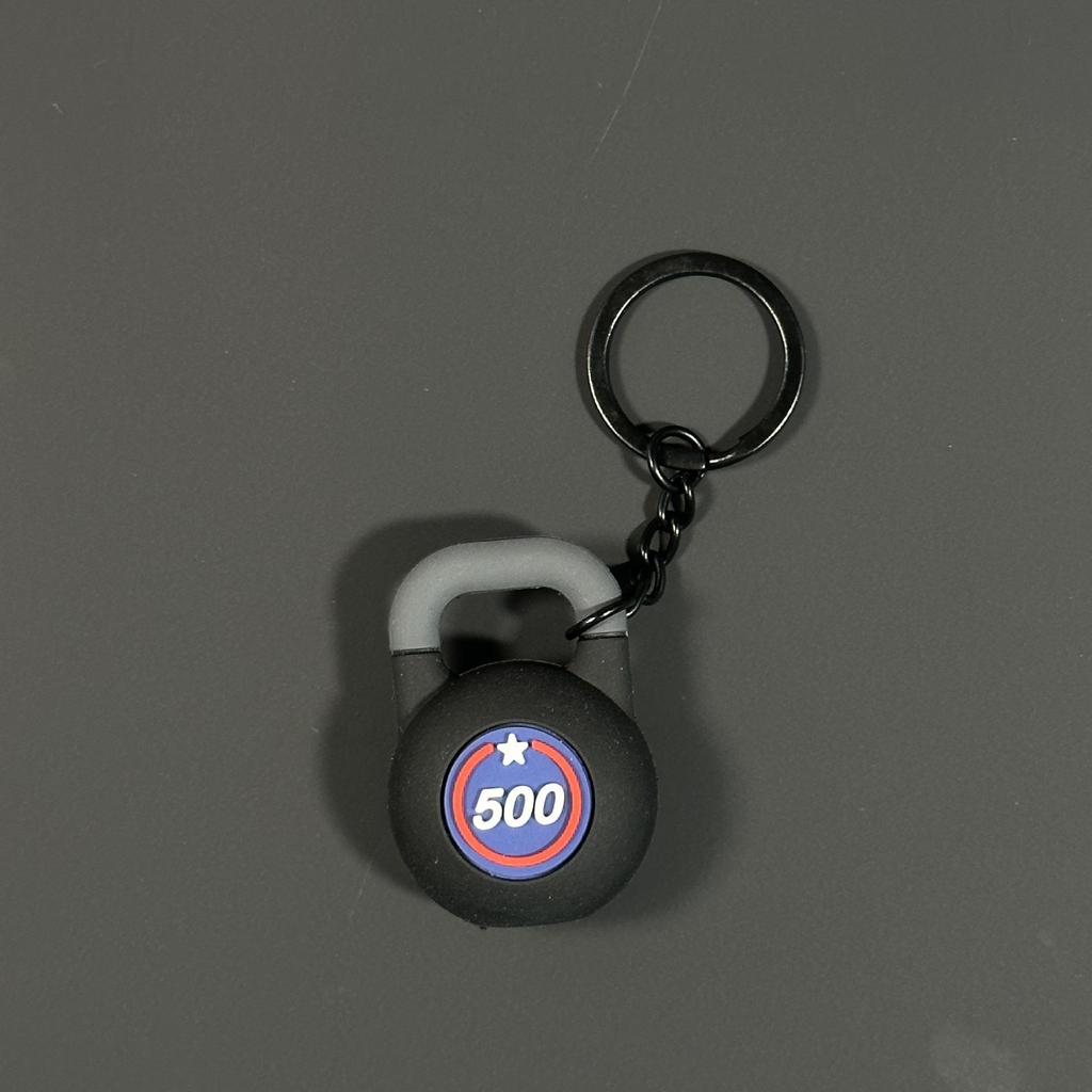 Fitness Series Gummi-Schlüsselanhänger: Hantel- & Kurzhantel-Anhänger für Geschenke