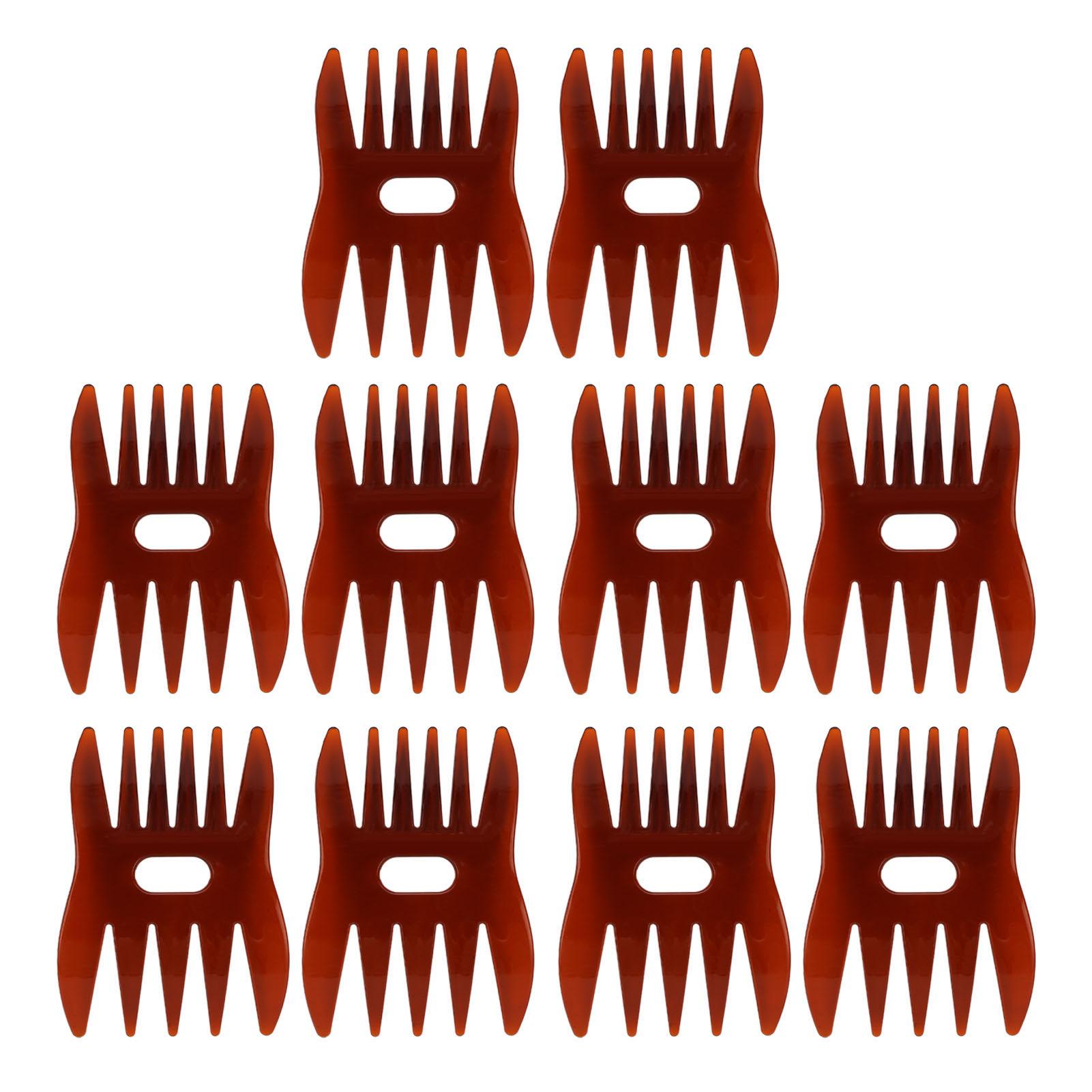 

Wide Tooth Comb Double Sided Safe Small Men Hair Styling Comb for Barber Hairstylist 10pcs