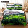 Building Famous Landscape Bedding Set For Bedroom Soft Bedspreads For Bed Home Comfortable Polyester Duvet Cover With Pillowcase