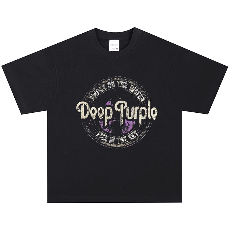Deep Purple T-Shirt, Soft Fabric Casual Daily Wear M