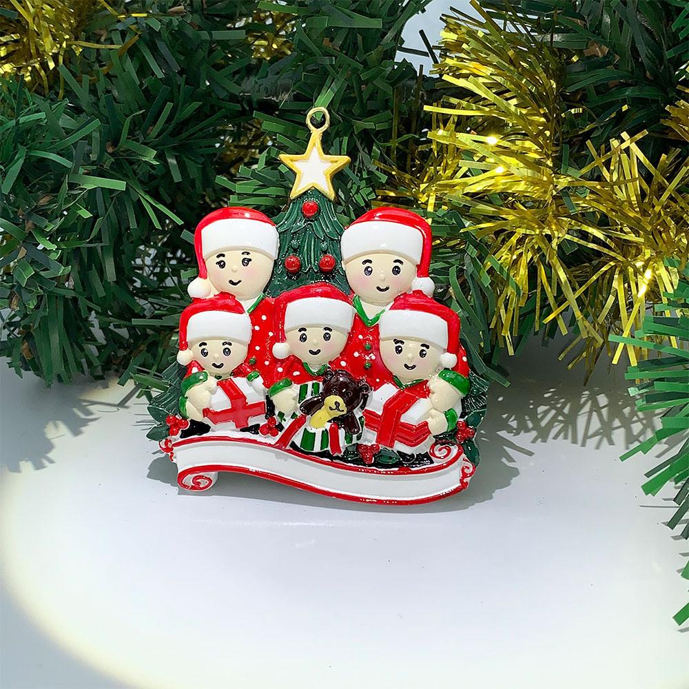 Adorable Five Pointed Star Christmas Ornament Featuring Cute Bear And Snowman For Festive Decor