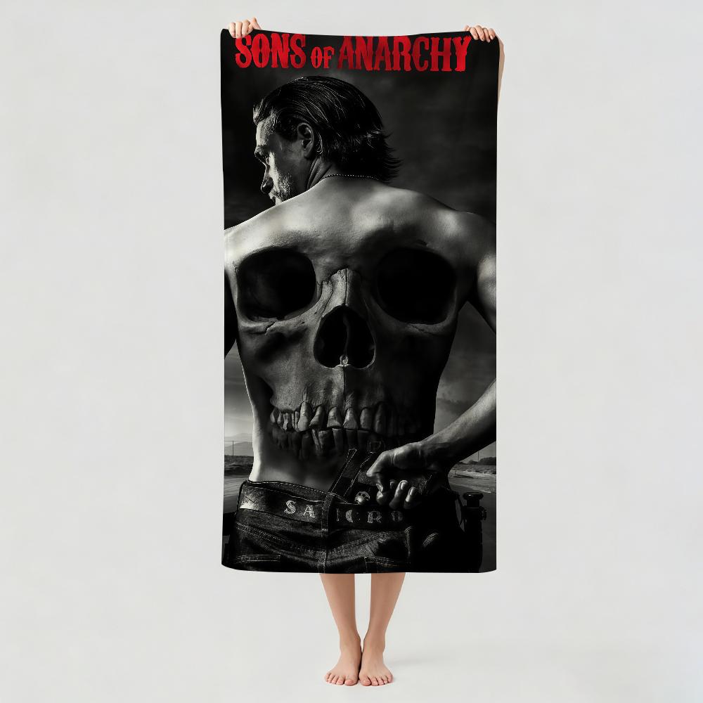 Crime TV series S-Sons of A-Anarchy Towel Drying Bath Towel Applicable To Light Swimming Camping Yoga Beach Out