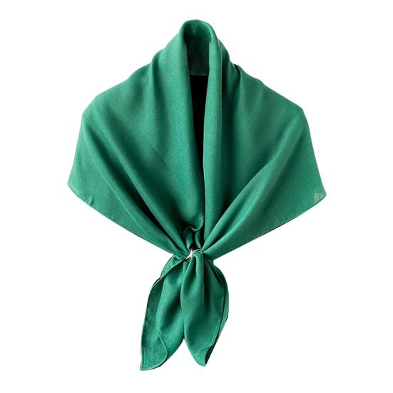 Faux Silk Scarf Solid Color Thin Women Shawl Lightweight Beach Long Scarf Wrap Daily Wear Bag Decoration
