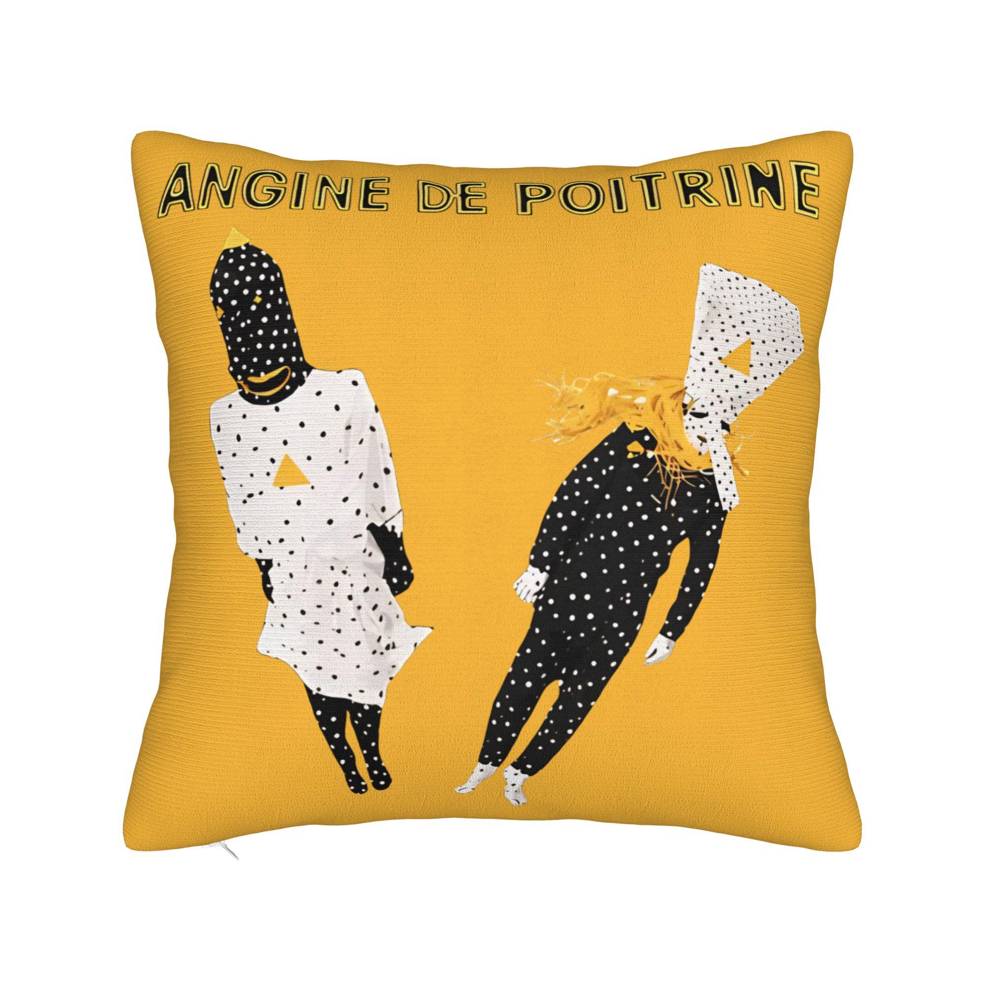Angine de Poitrine Drummer Cutaway Vierkante Kussensloop Kussenhoes Geweldige Decoratieve Plaid Kussensloophoes voor Huis 40x40cm 30x30cm