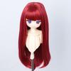 Linfairy Peruca Longa Reta de 8-9 polegadas para Boneca 1/3 (Vermelho)
