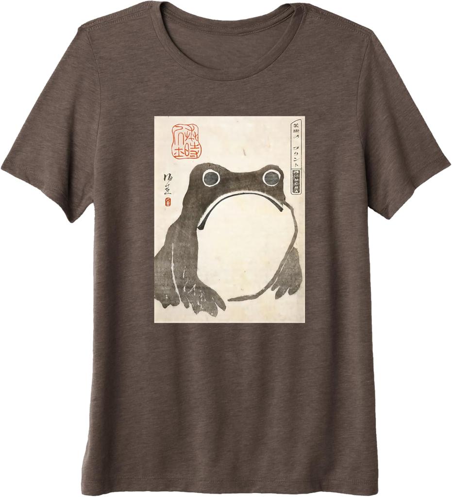 Grumpy Frog Japanese Ukiyo E Art Print Mens Casual Crew Neck TShirt