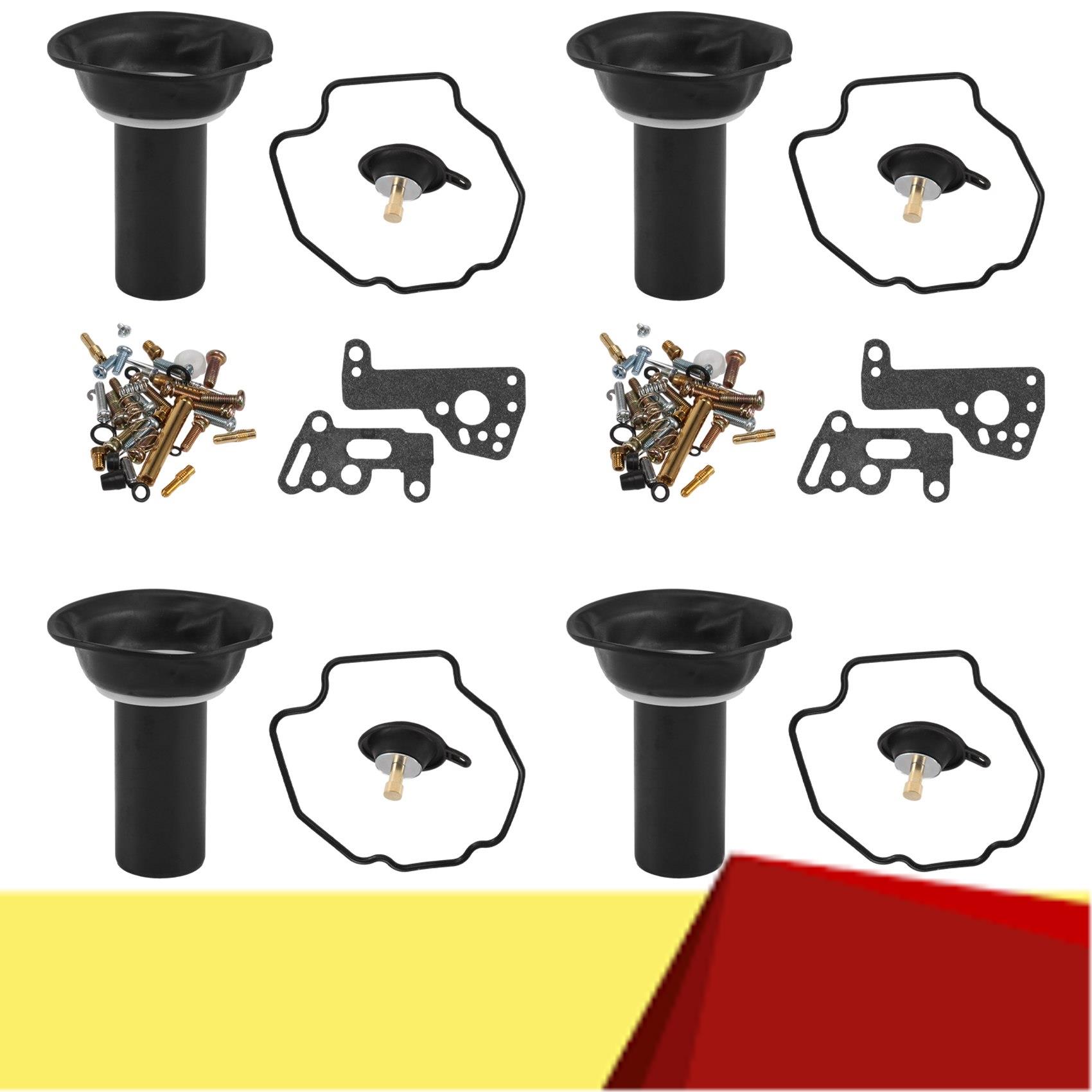 

4Set For V-MAX 1200 Vmax 1985-2000 V-MAX1200 Motorcycle Carburetor Repair Kit Plunger-M53K чорний