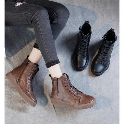 Inner Heightening  Boots Women's Spring and Autumn Short Boots Thick-soled Thin Knight Boots All-match Women's Shoes