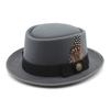 Classic Fedora Hat For Men And Women With Wool Felt Material And Wide Brim For Casual Outdoor Wear
