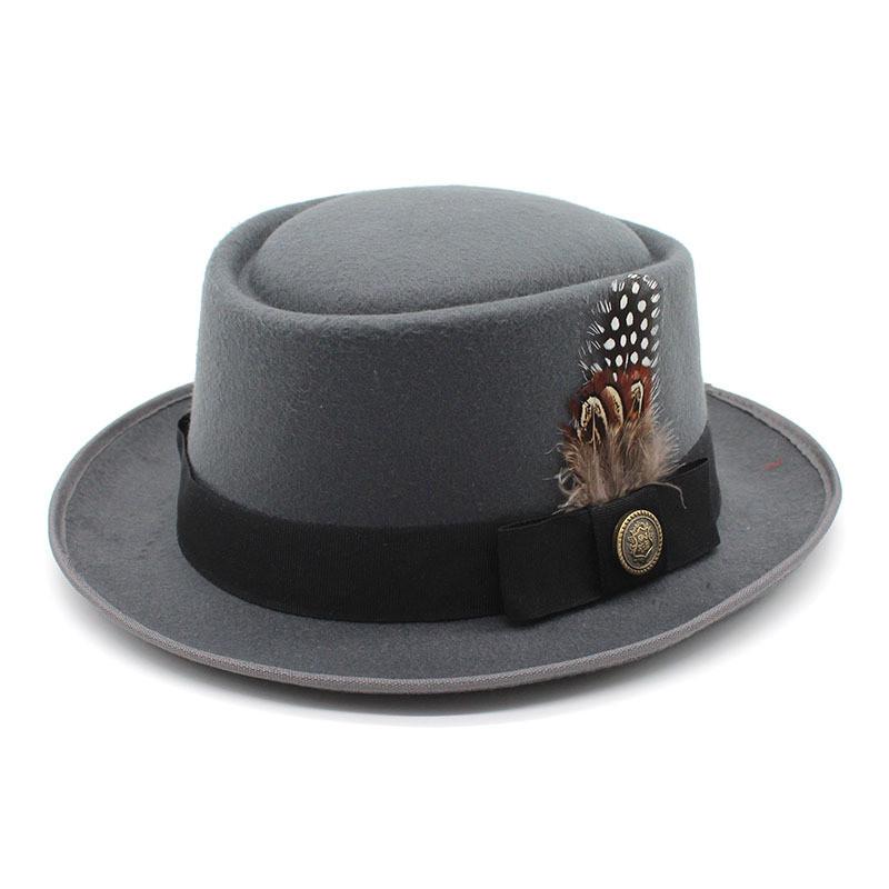Classic Fedora Hat For Men And Women With Wool Felt Material And Wide Brim For Casual Outdoor Wear