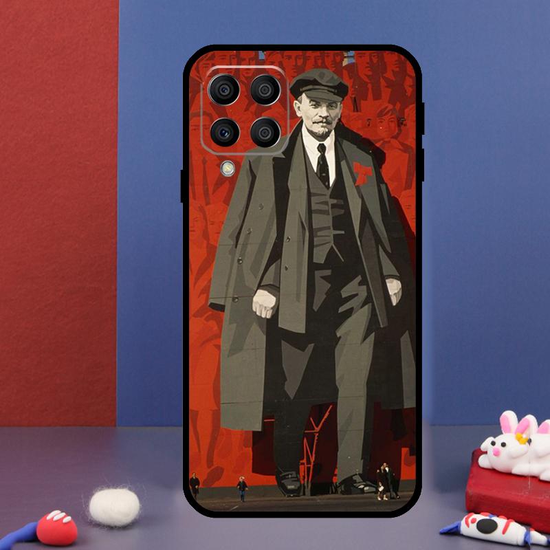 Lenin Soviet Union Flag For Samsung Galaxy M31 M51 M33 M13 M23 M53 M15 M55 M14 M34 M54 M20 M30s M32 M52 Phone Case