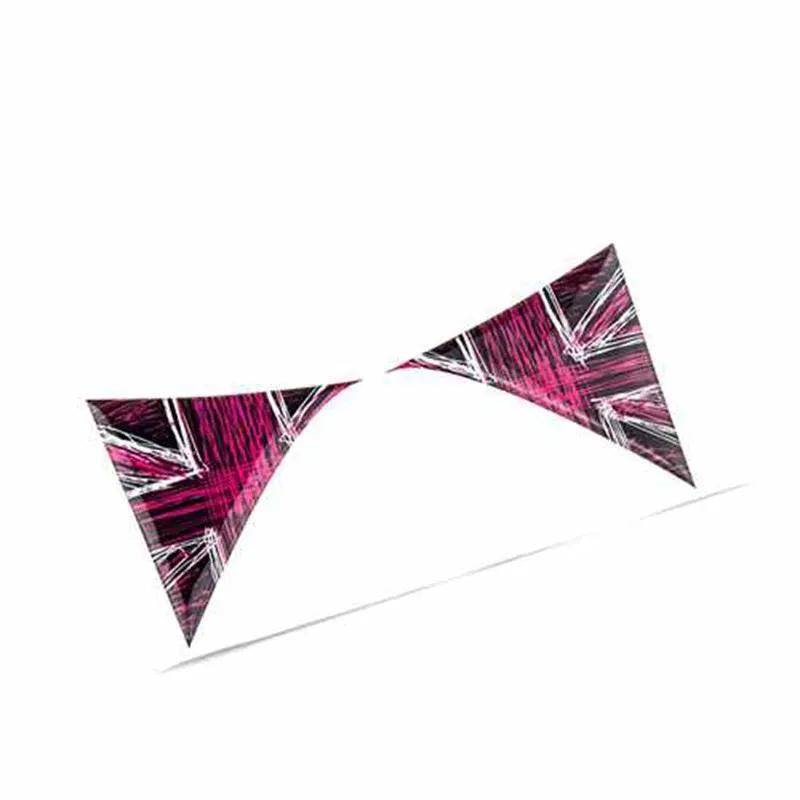 Car Styling Accessories For MINI Cooper F56 2Pcs Car Exterior Rear Back Trunk Tailfins Spoiler Wing 3D Sticker Decal Decoration