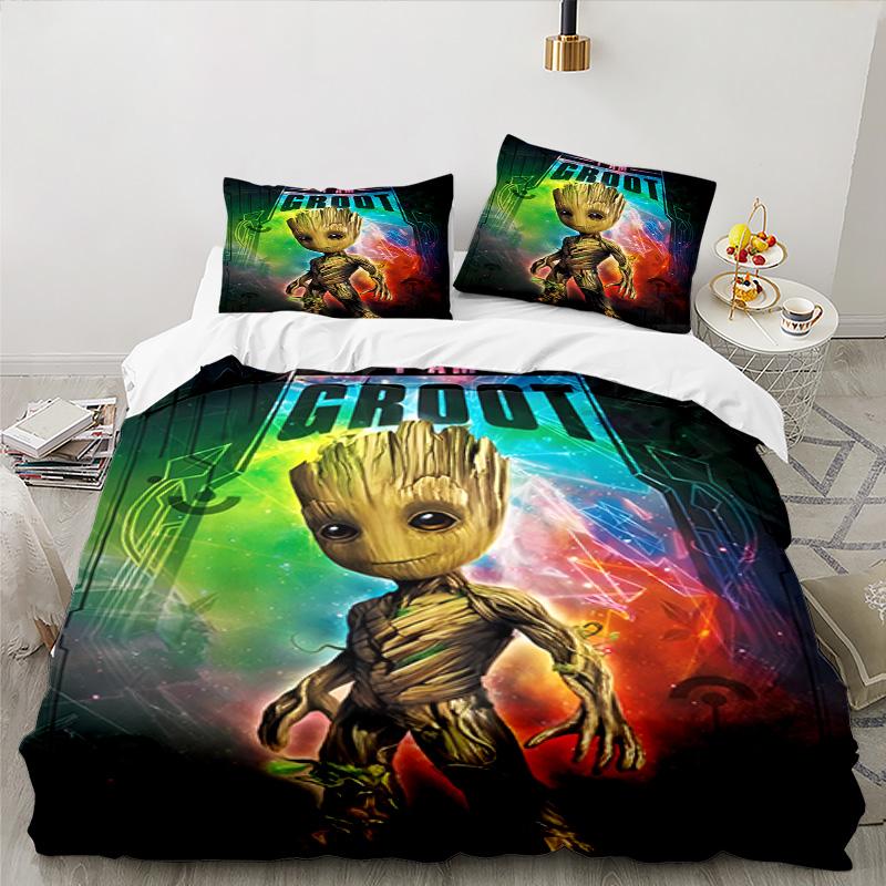 Gr-oot Valentine's Day 3PCS Bedding set,Ideal for 1pc Duvet Cover And 2pcs Pillowcases Perfect for Fan gift,Ideal for Bedroom, Dormitory