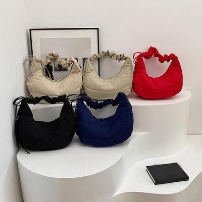 Sac Tote Grande Capacité Couleur Unie Sac à Bandoulière Tendance Sacs Bandoulière Décontractés en Toile pour Étudiant CLE