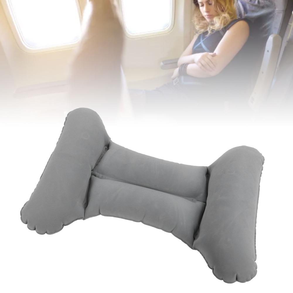 Portable Inflatable Lumbar Pillow H-Type Foldable Inflatable Waist Pillow Self Inflating Lumbar Support Pillow Airplane Travel